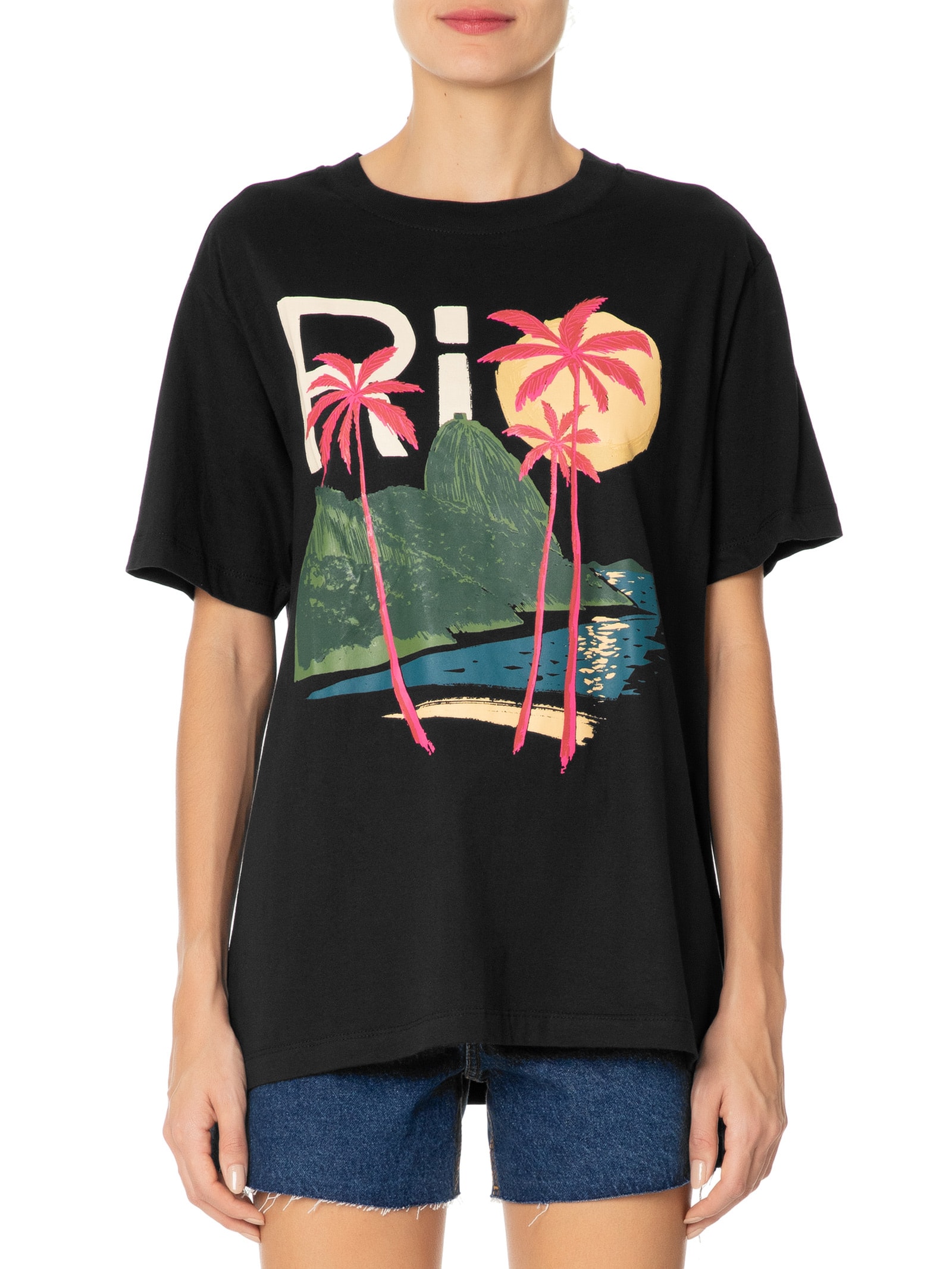 Camiseta Feminina Média Rio Preto Farm