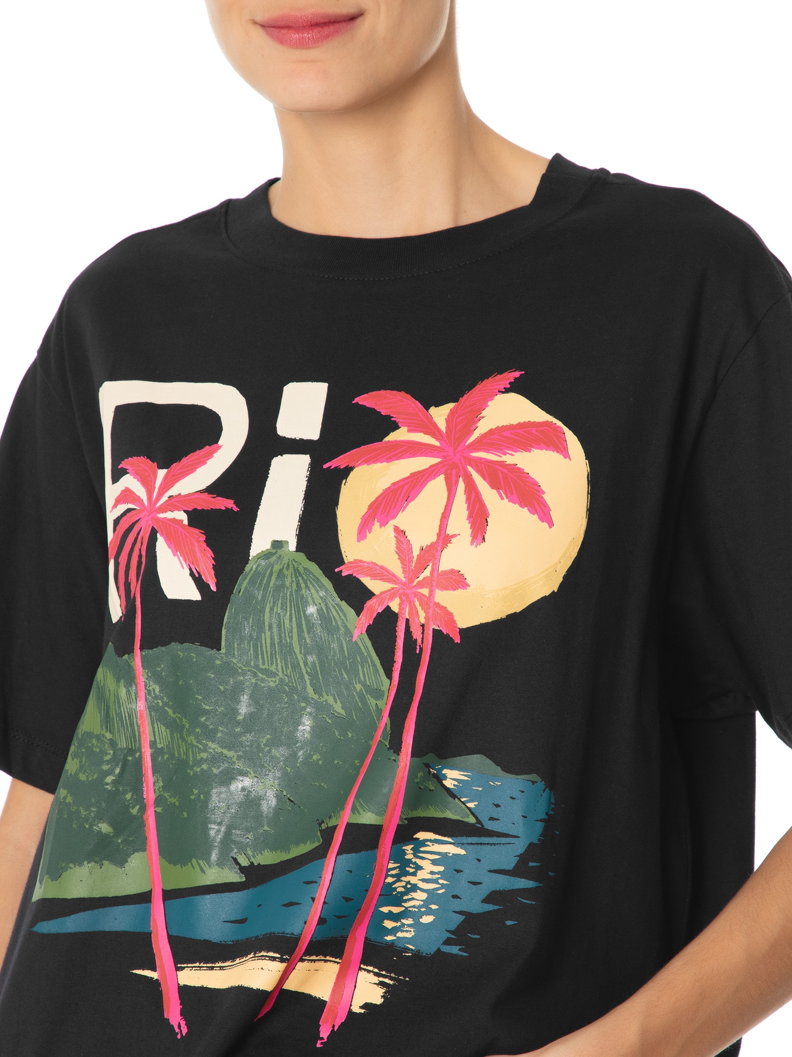 Camiseta Feminina Média Rio Preto Farm