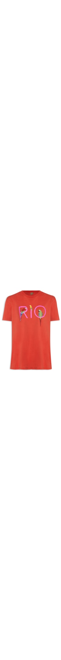 Camiseta Feminina Média Rio - Vermelho