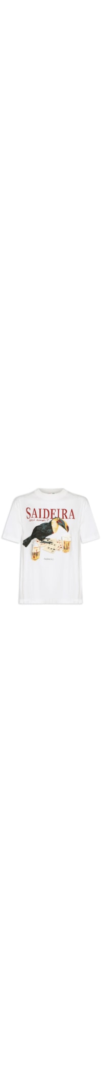 Camiseta Feminina Média Saideira - Branco