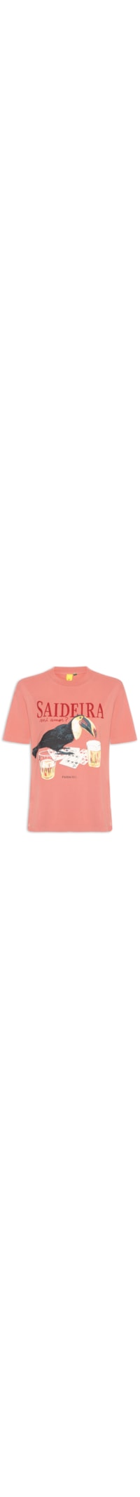 Camiseta Feminina Média Saideira - Rosa
