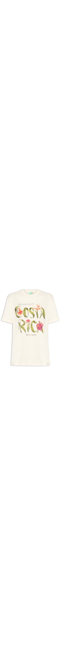 Camiseta Feminina Média Soy Costa Rica - Off White