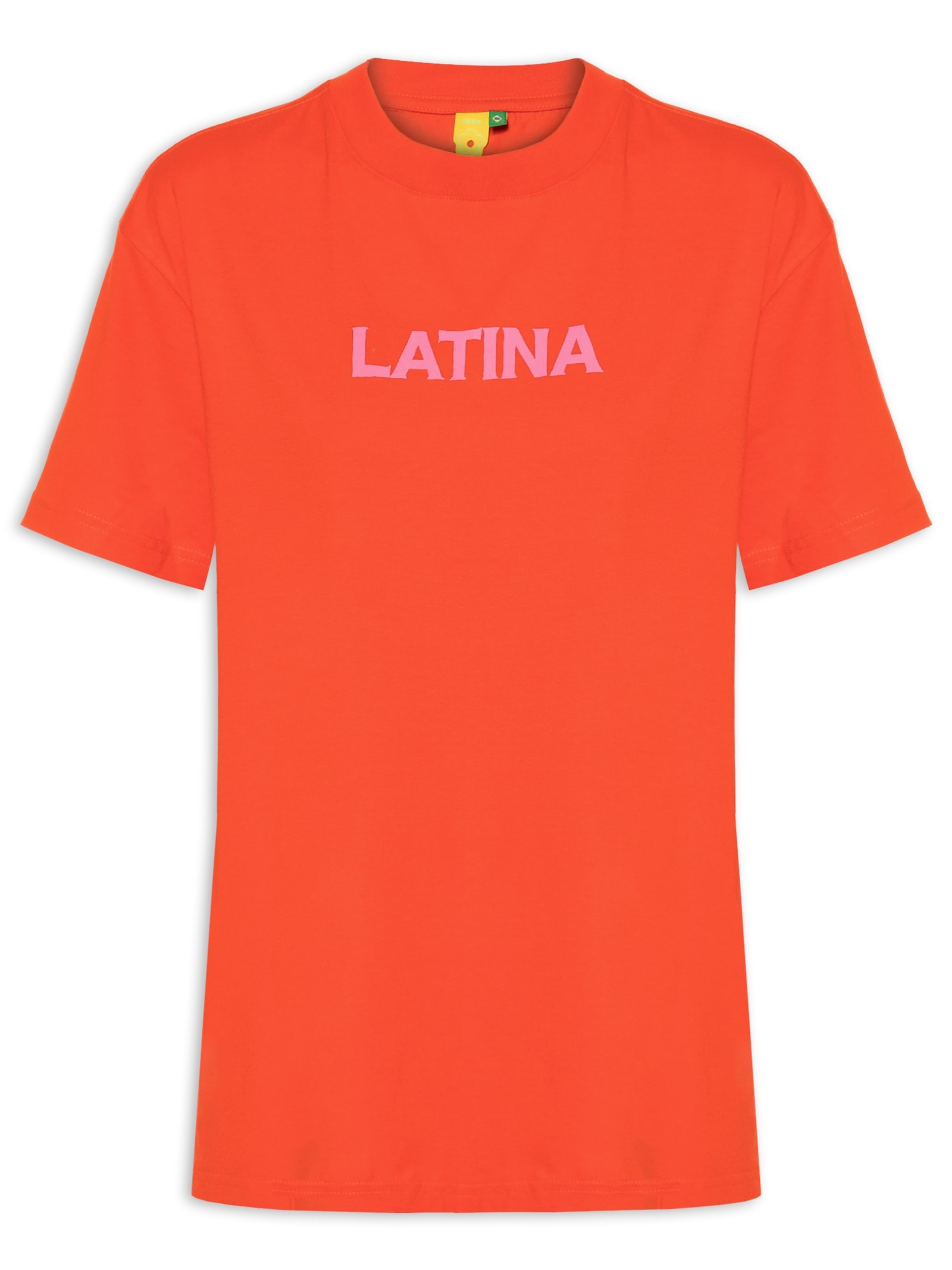 Camiseta Feminina Média Tierra De Mil Colores Vermelho Farm