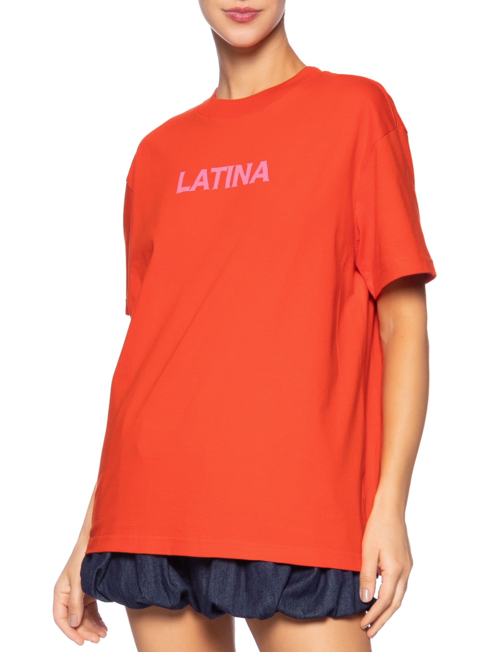 Camiseta Feminina Média Tierra De Mil Colores Vermelho Farm