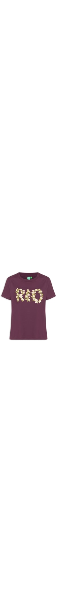 Camiseta Feminina Média Tulipa Rio - Roxo