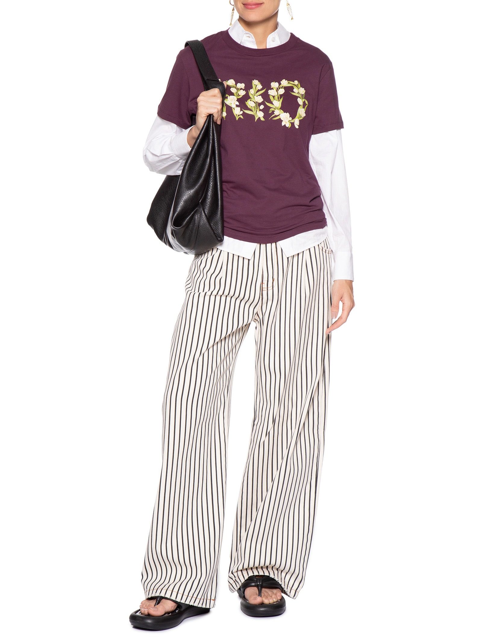 Camiseta Feminina Média Tulipa Rio Roxo Farm