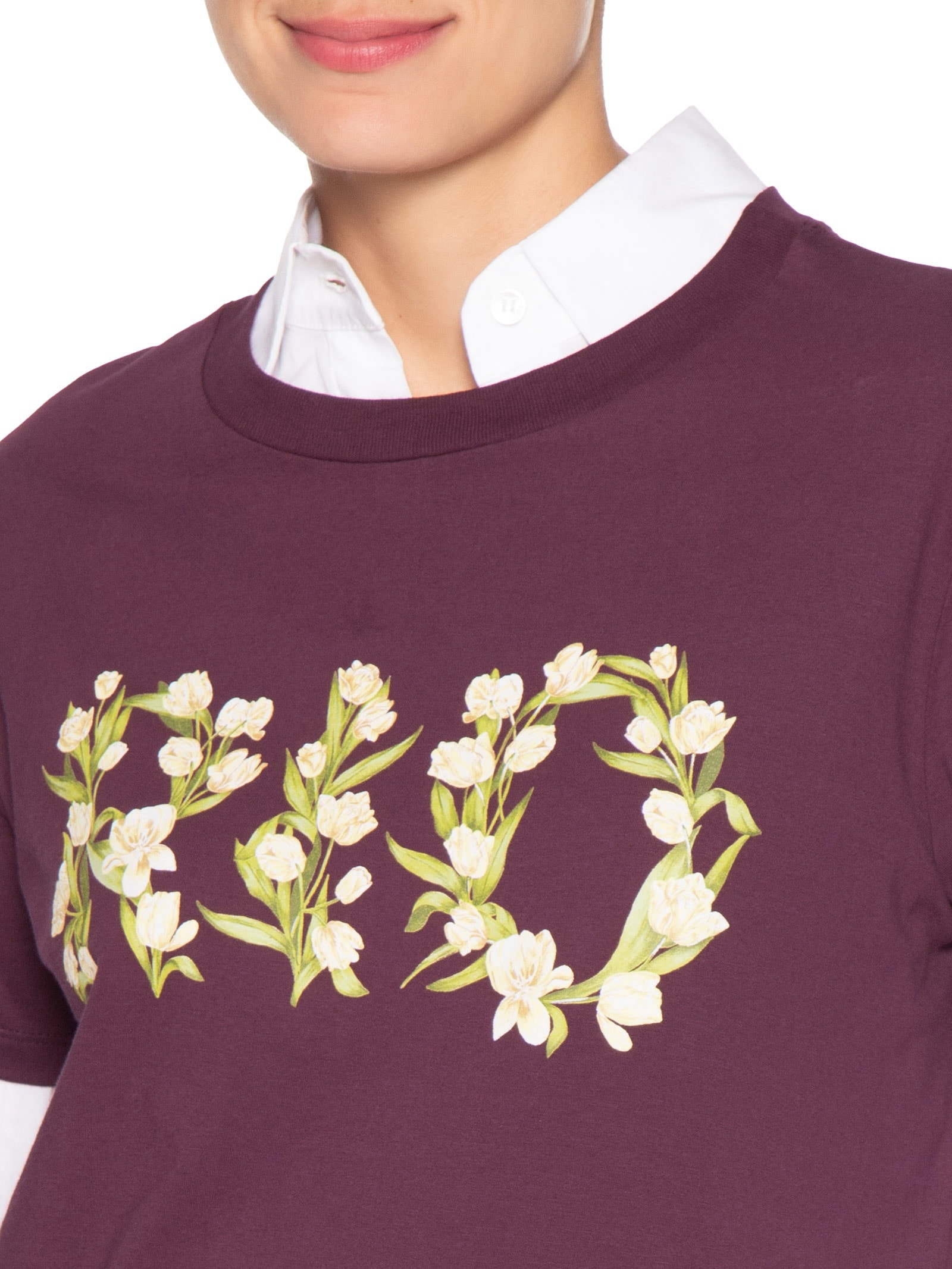 Camiseta Feminina Média Tulipa Rio Roxo Farm