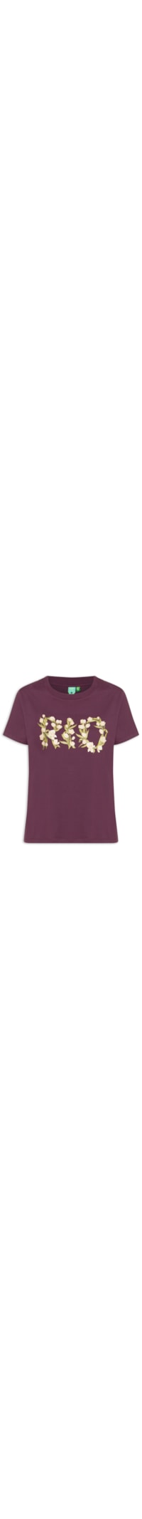 Camiseta Feminina Média Tulipa Rio - Roxo