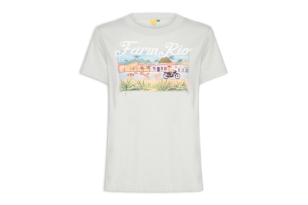 Camiseta Feminina Média Vira Lata - Azul
