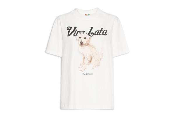 Camiseta Feminina Média Vita Lata Fiapo De Manga - Branco
