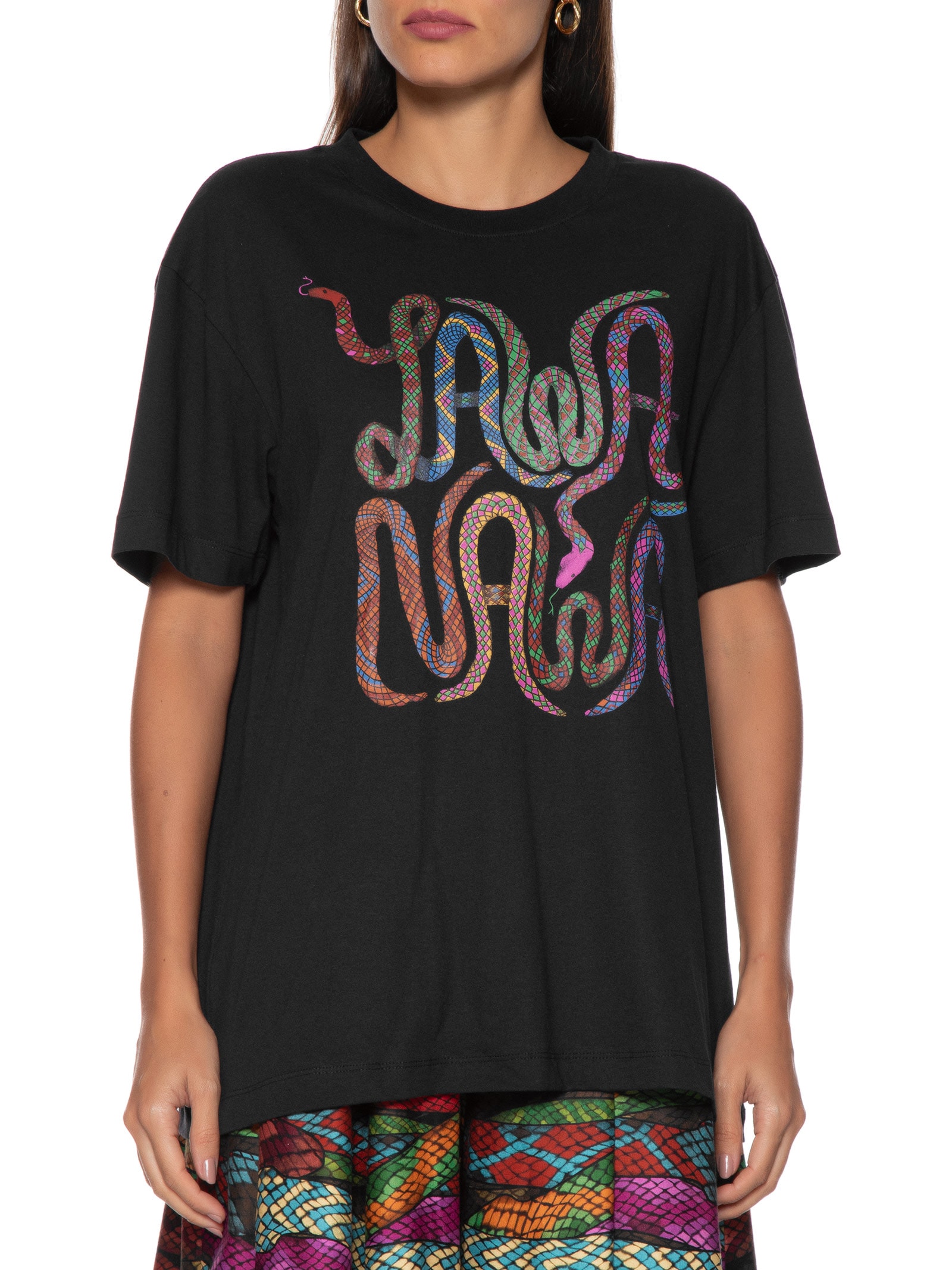 Camiseta Feminina Média Yawanawa Preto Farm