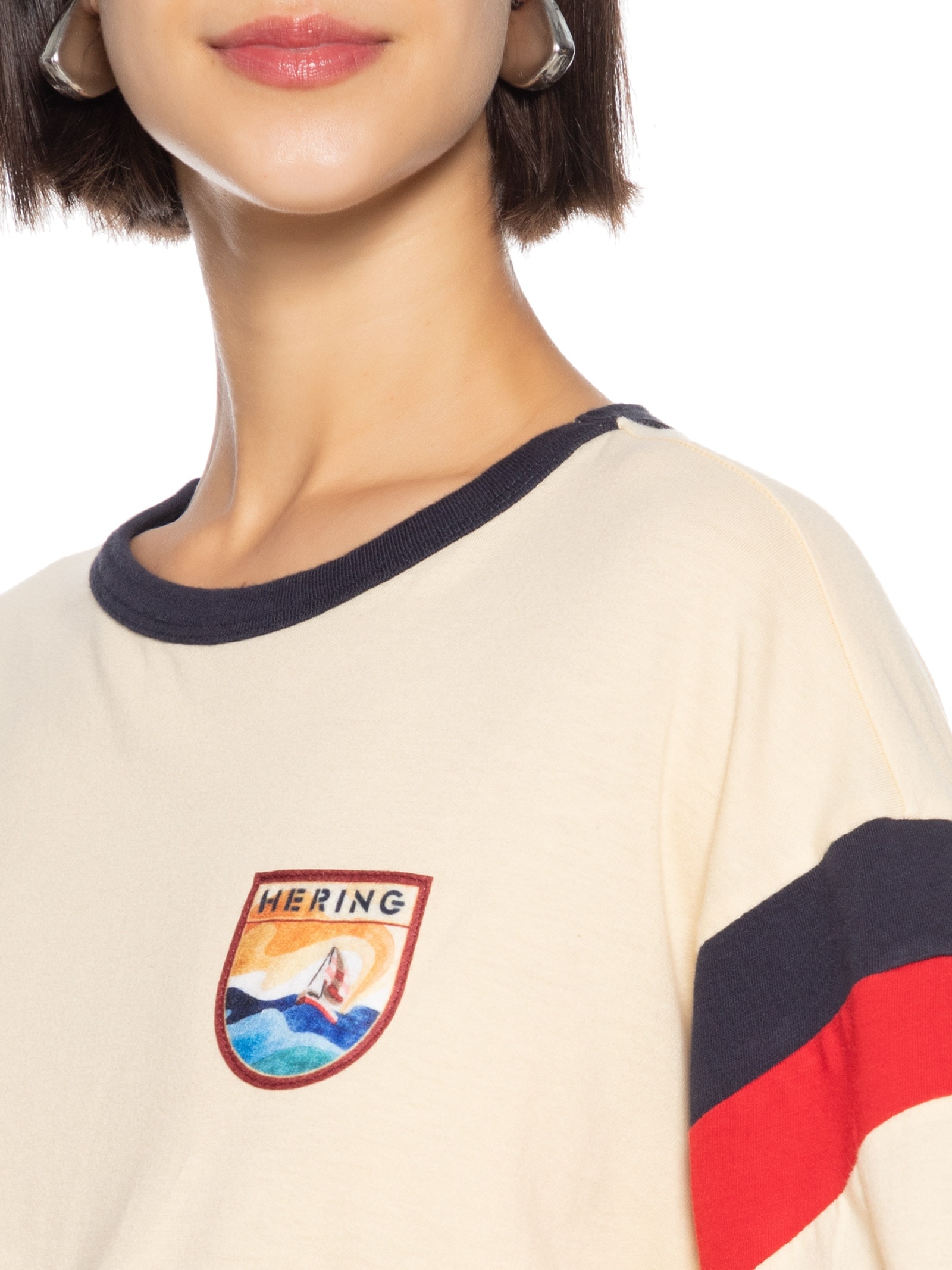 Camiseta Feminina Meia Malha Amarelo Hering