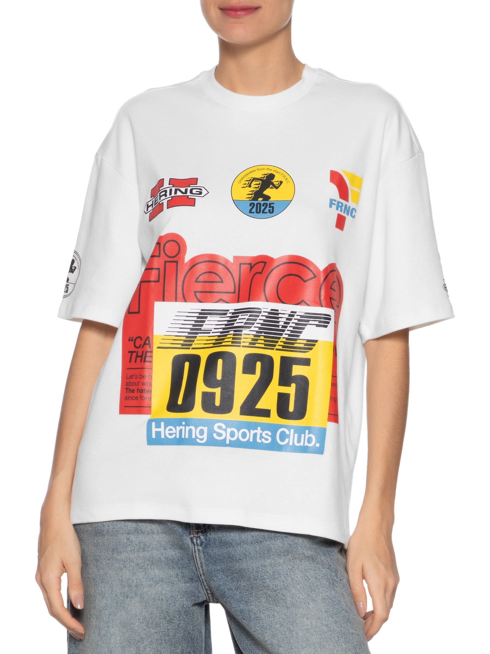 Camiseta Feminina Meia Malha Branco Hering Sports + Francesca