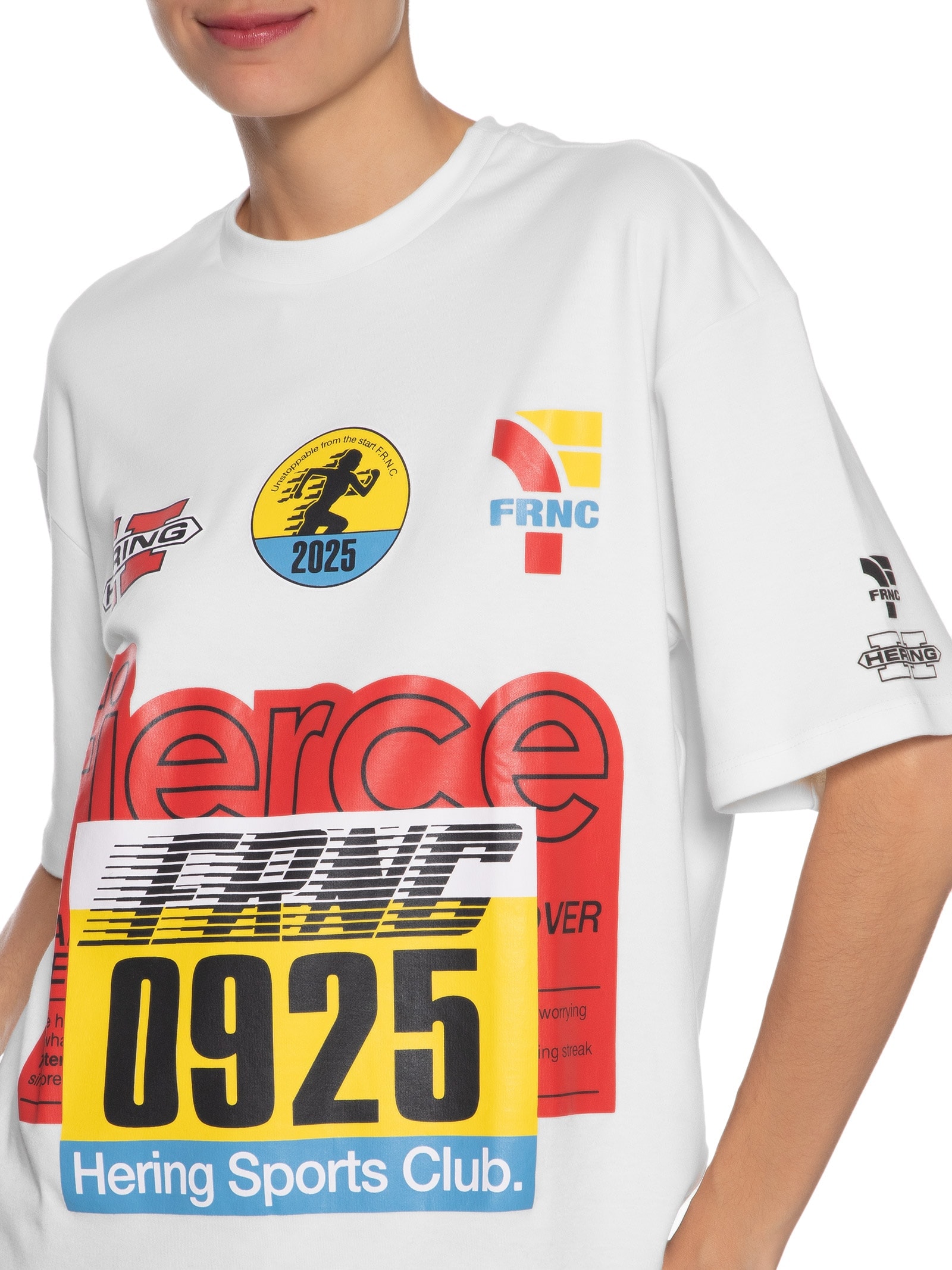 Camiseta Feminina Meia Malha Branco Hering Sports + Francesca