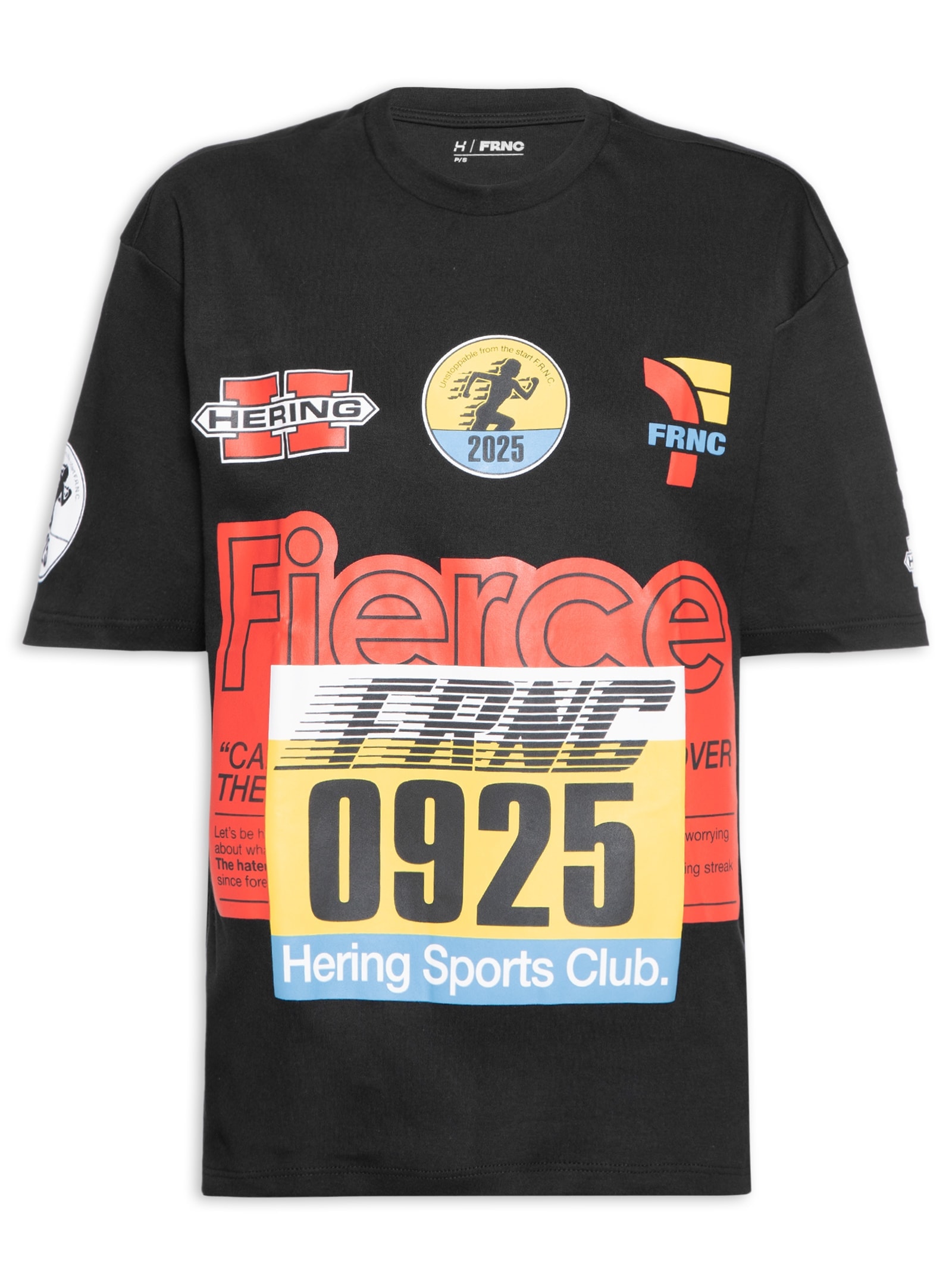 Camiseta Feminina Meia Malha Preto Hering Sports + Francesca