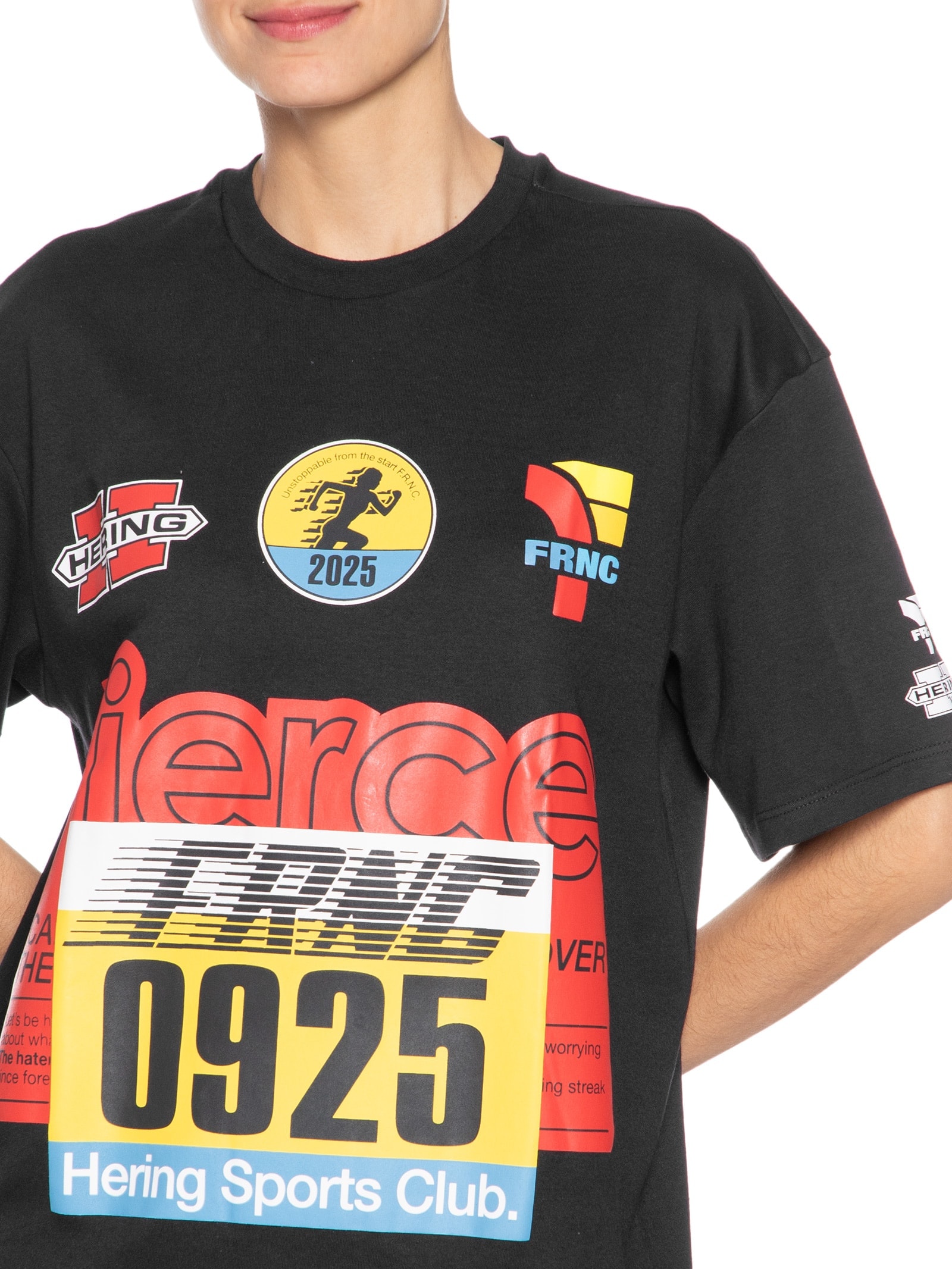 Camiseta Feminina Meia Malha Preto Hering Sports + Francesca