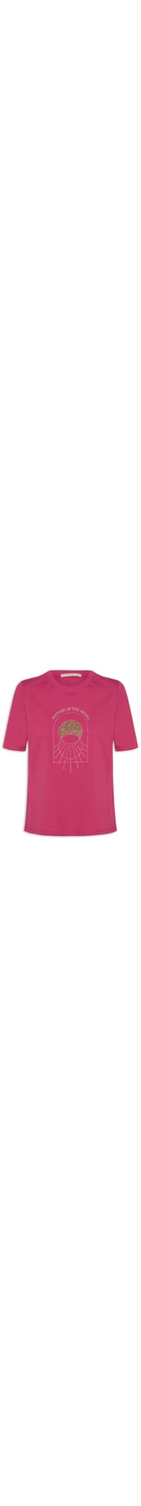 Camiseta Feminina Mistery Of The Moon - Rosa