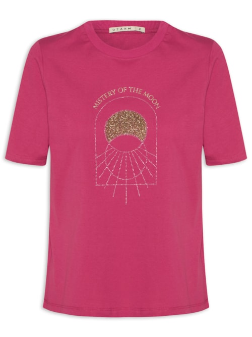 Camiseta Feminina Mistery Of The Moon - Rosa