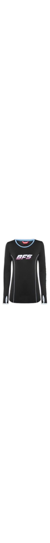 Camiseta Feminina Ml Estampada Pop - Preto