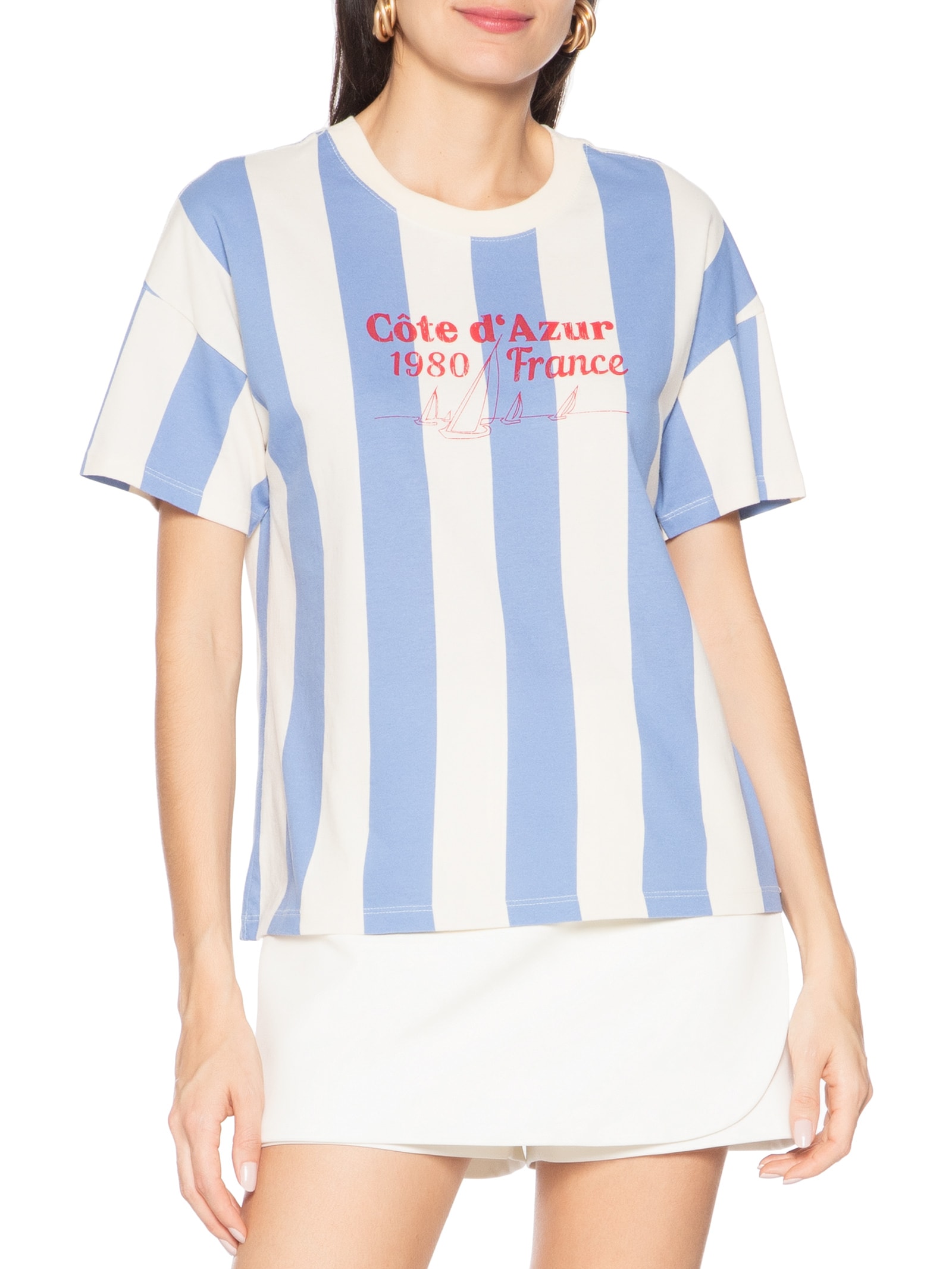 Camiseta Feminina MM Azul Hering
