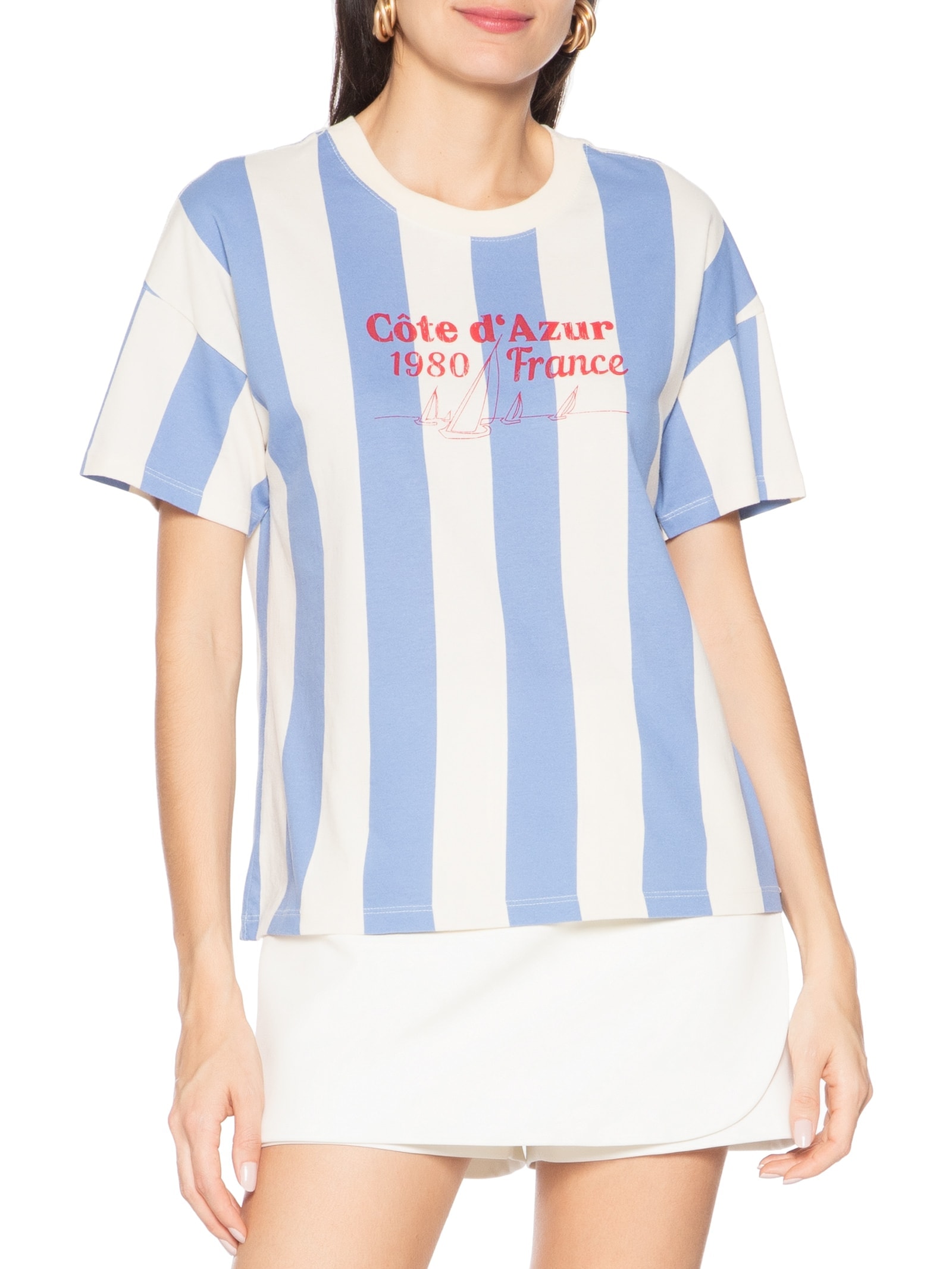 Camiseta Feminina MM Azul Hering