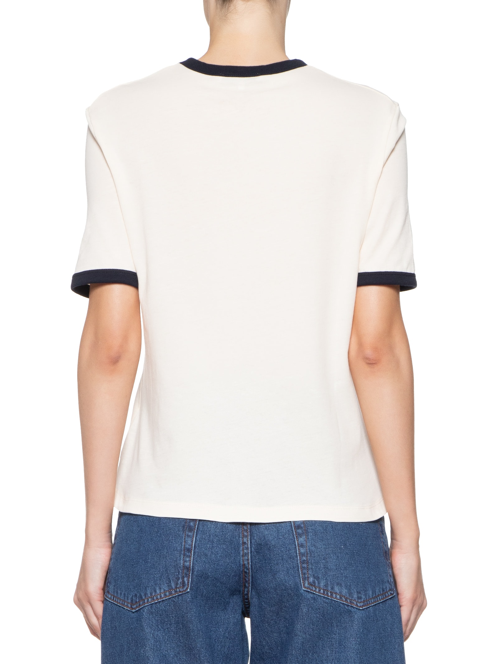Camiseta Feminina Monotype Flocado Off White Tommy Hilfiger