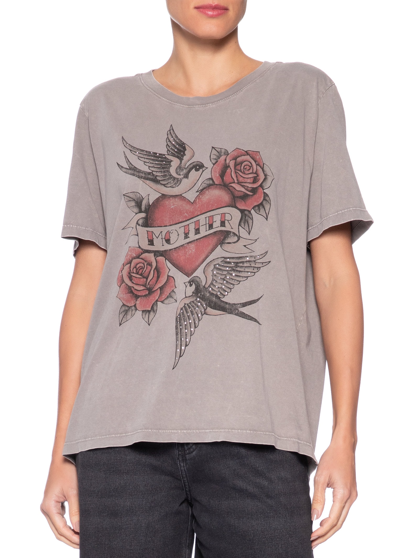 Camiseta Feminina Mother Cinza Maria Filó