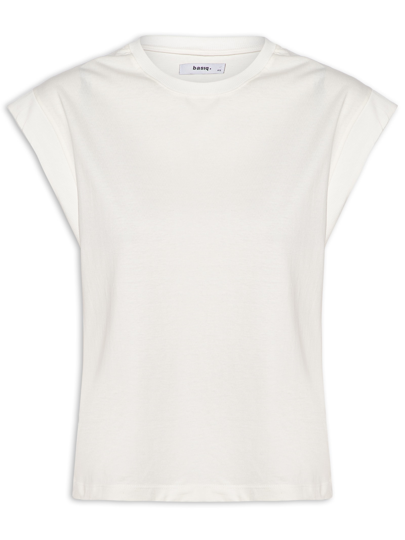 Camiseta Feminina Muscle Tee Off White Basiq