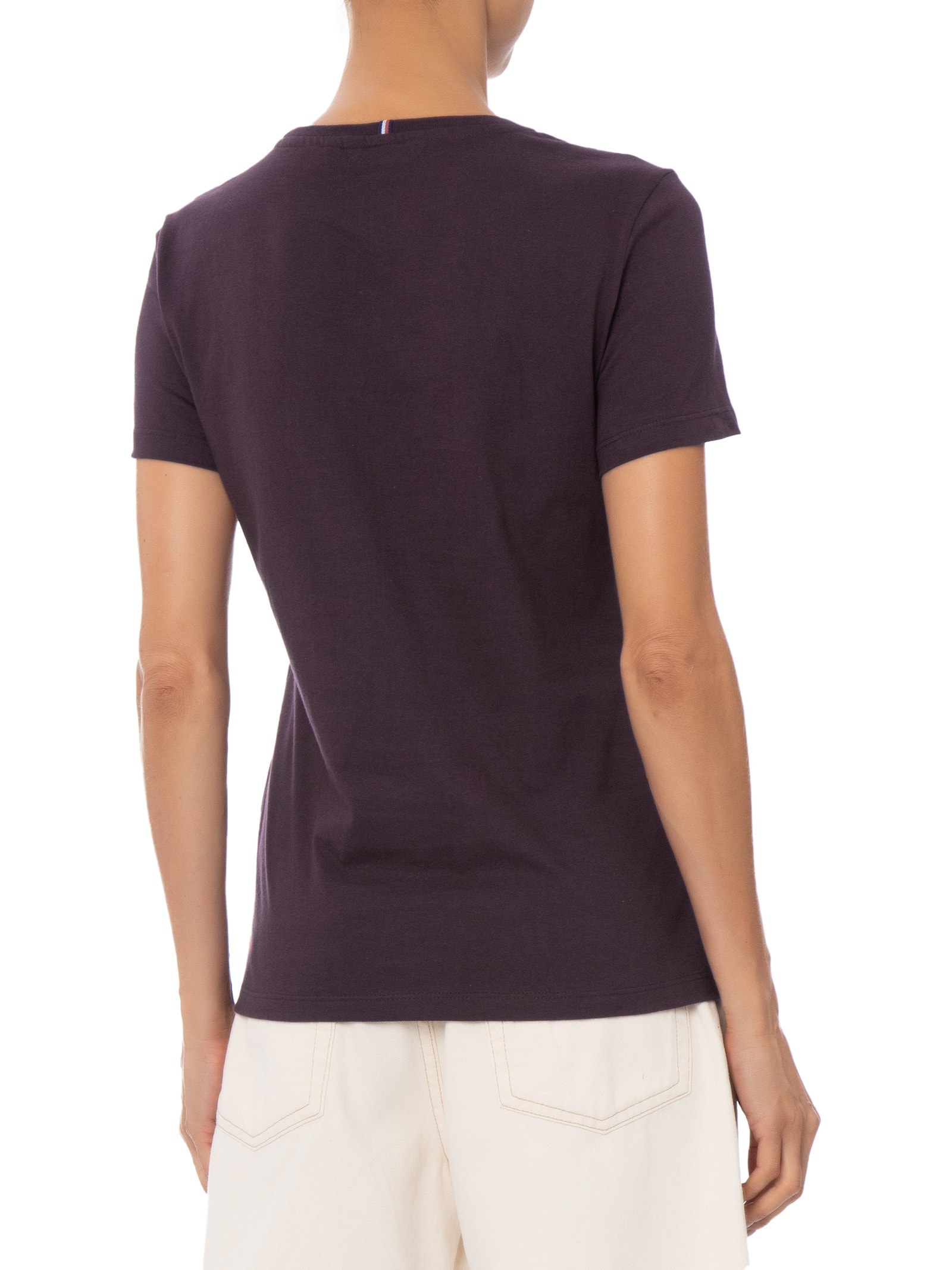 Camiseta Feminina New Crew Neck Vermelho Tommy Hilfiger