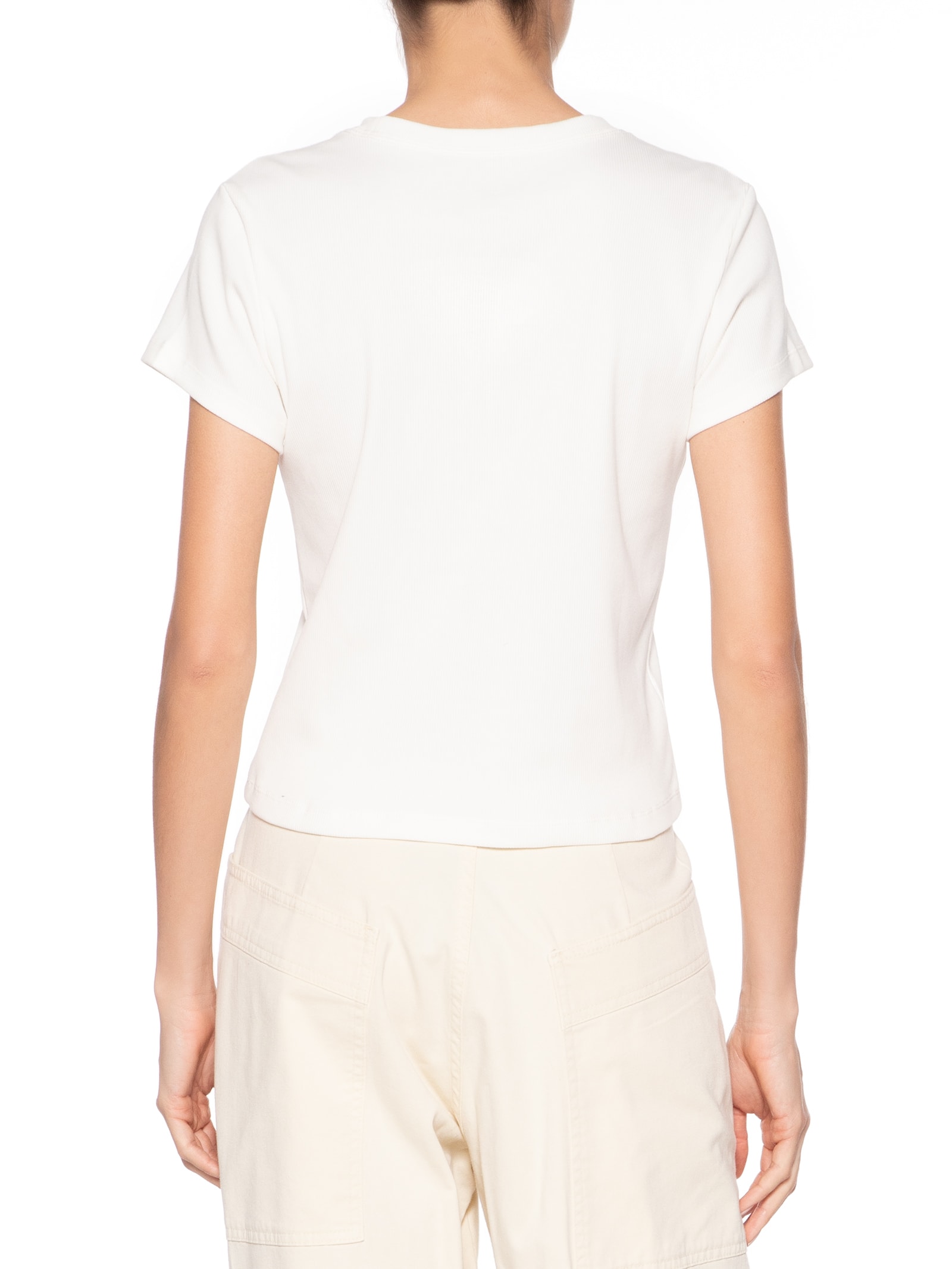 Camiseta Feminina Nsw Rib Tght SS Tee Branco Nike