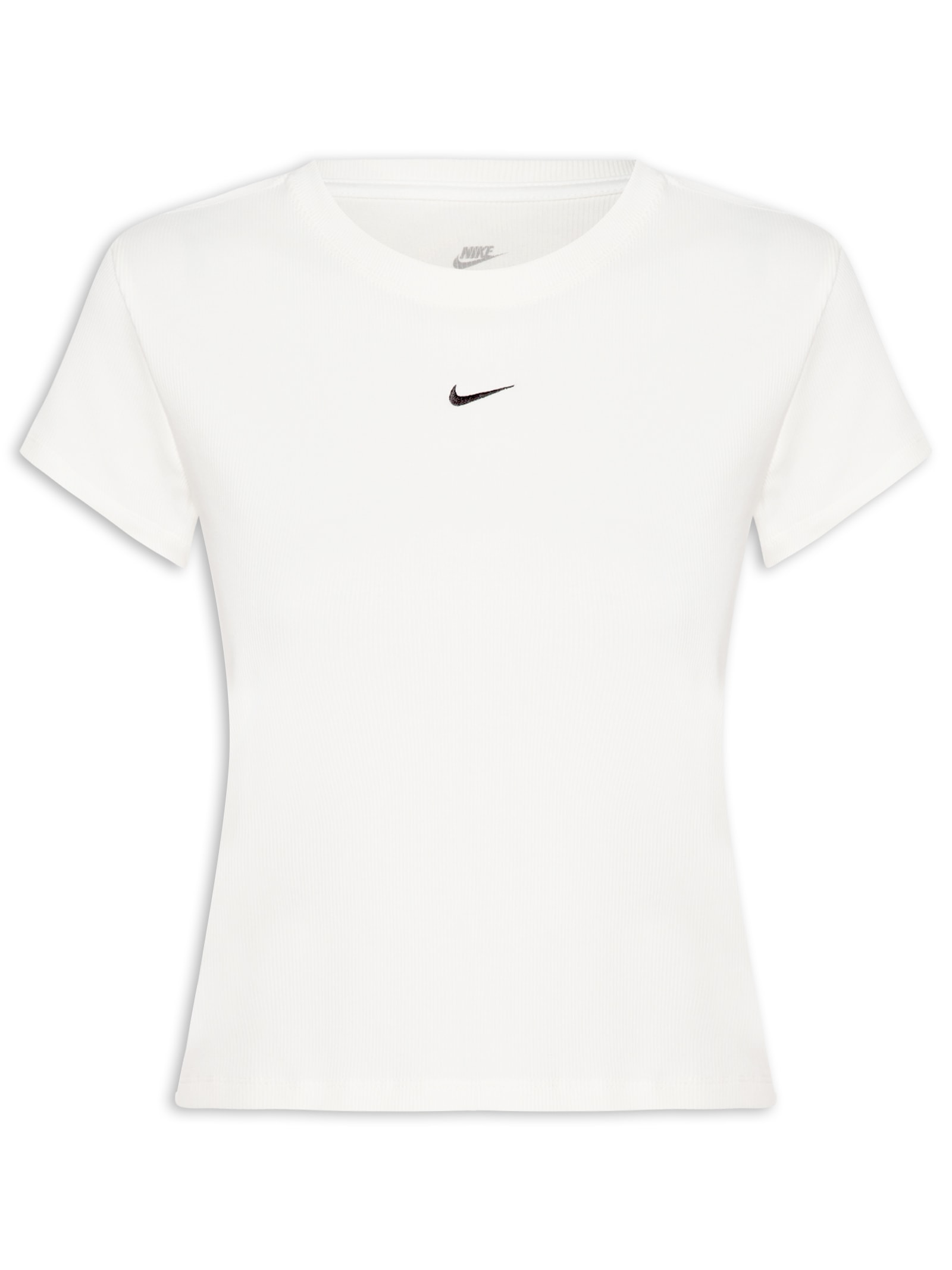 Camiseta Feminina Nsw Rib Tght SS Tee Branco Nike