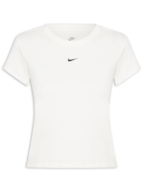 Camiseta Feminina Nsw Rib Tght SS Tee – Branco