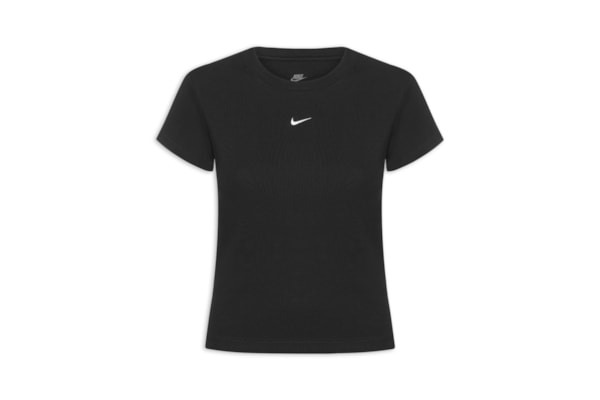 Camiseta Feminina Nsw Rib Tght SS Tee - Preto