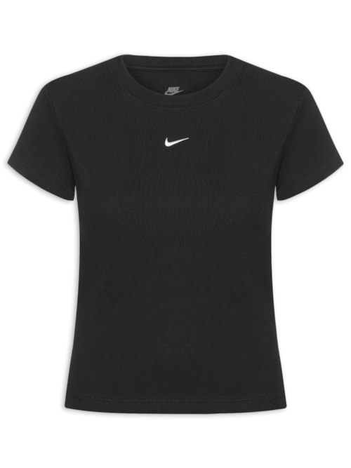 Camiseta Feminina Nsw Rib Tght SS Tee – Preto