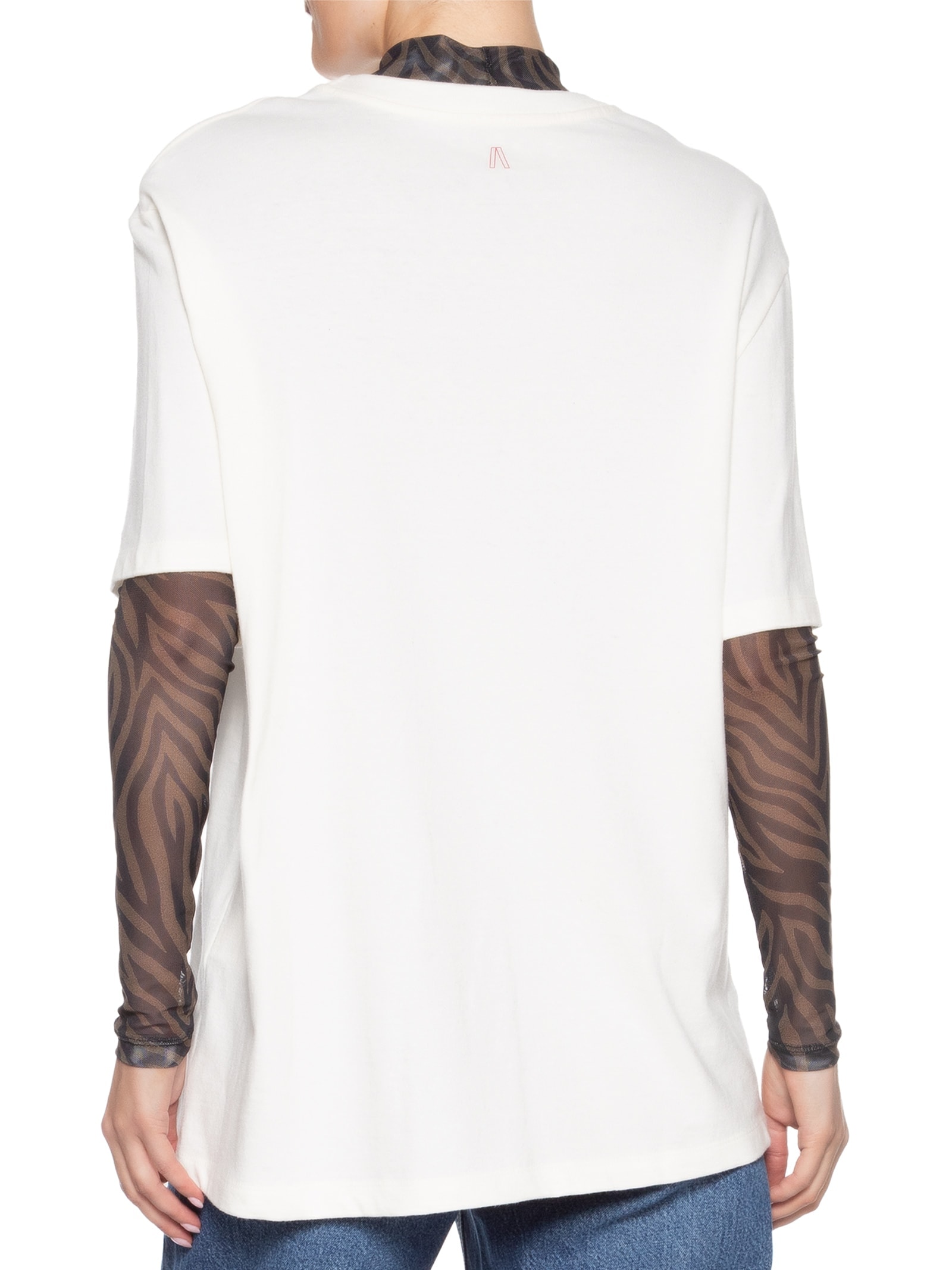 Camiseta Feminina Onça Branco Animale Jeans