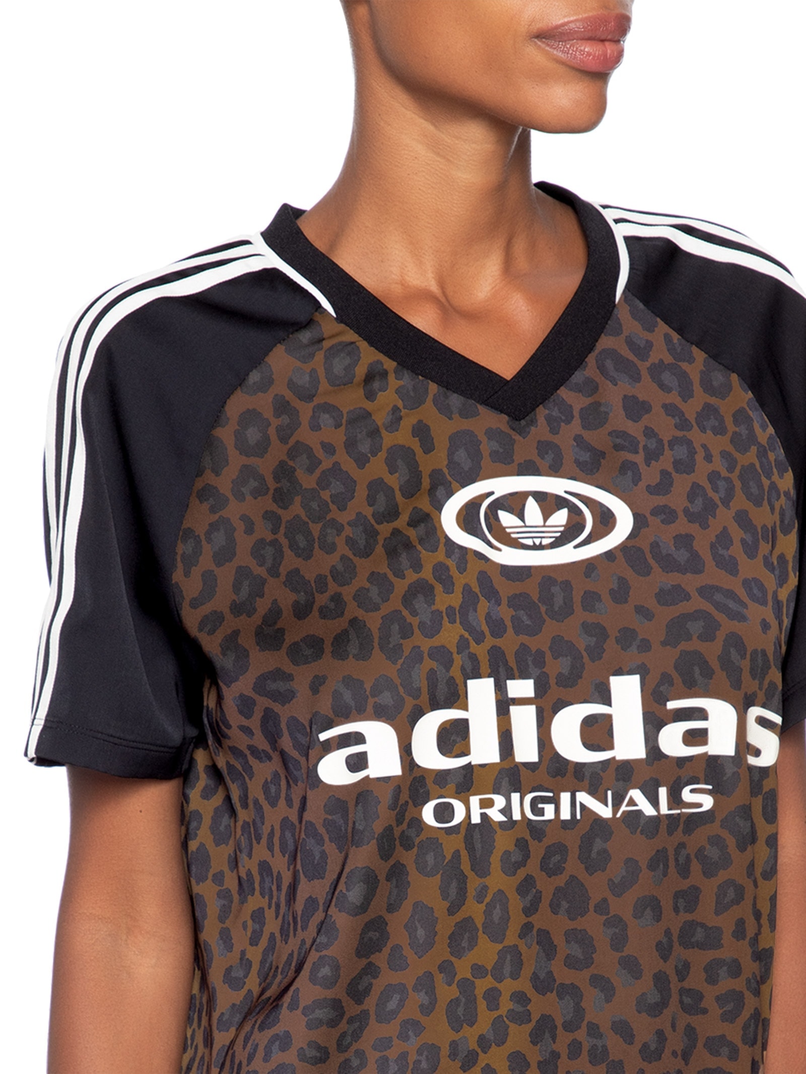 Camiseta Feminina Originals Jersey Animal Print Adidas Originals