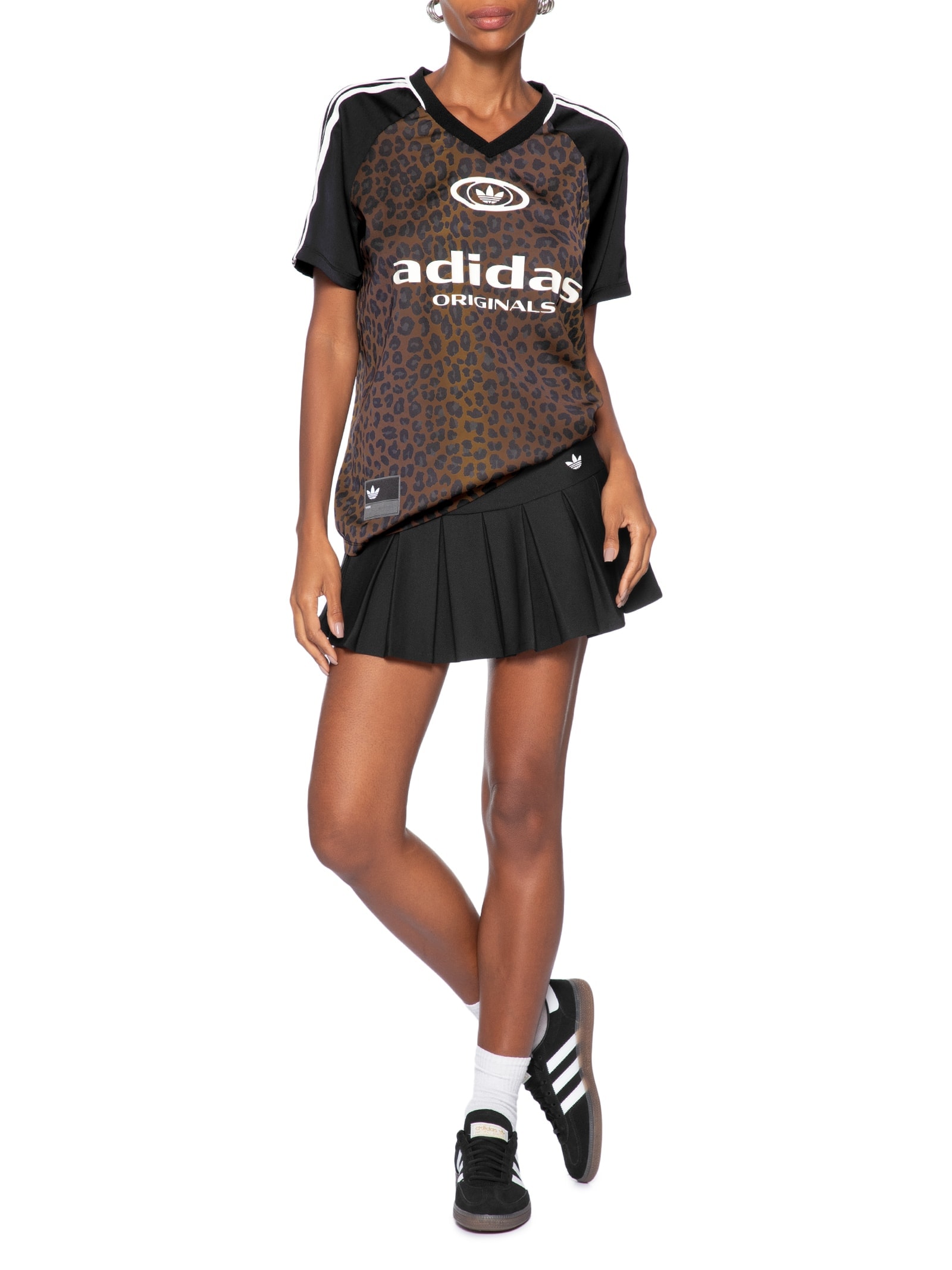 Camiseta Feminina Originals Jersey Animal Print Adidas Originals