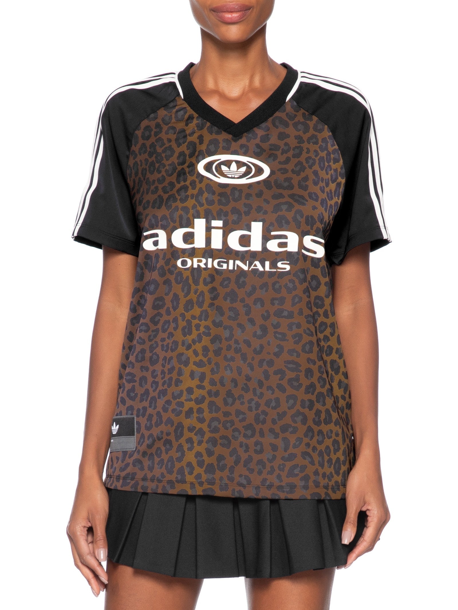 Camiseta Feminina Originals Jersey Animal Print Adidas Originals