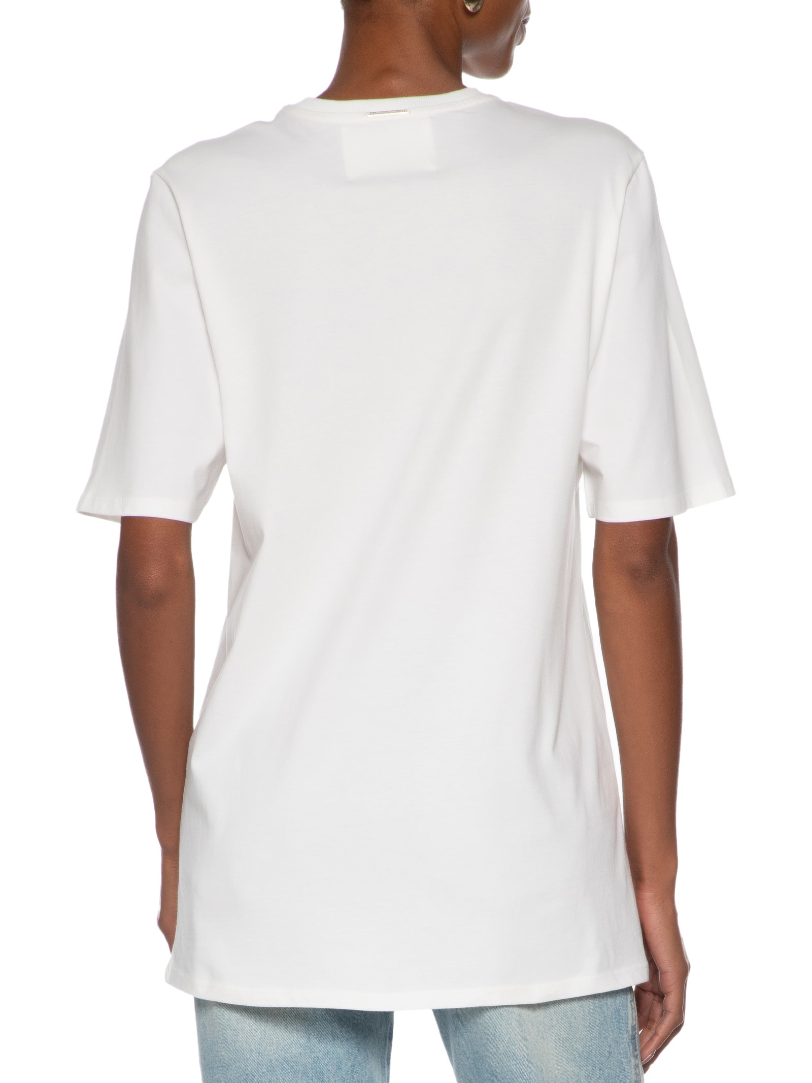Camiseta Feminina Oversized Alongada Branco My Favorite