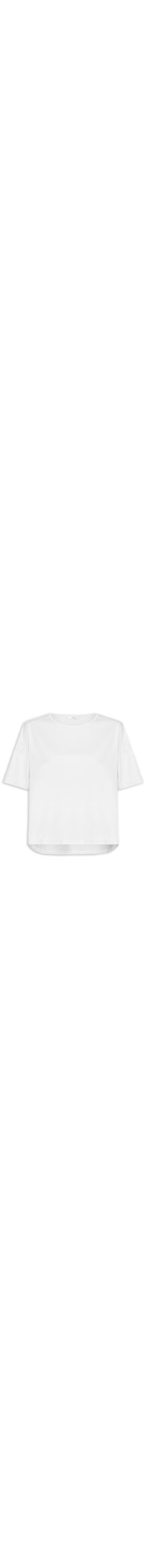Camiseta Feminina Oversized Básica - Branco