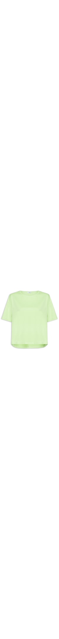 Camiseta Feminina Oversized Básica - Verde
