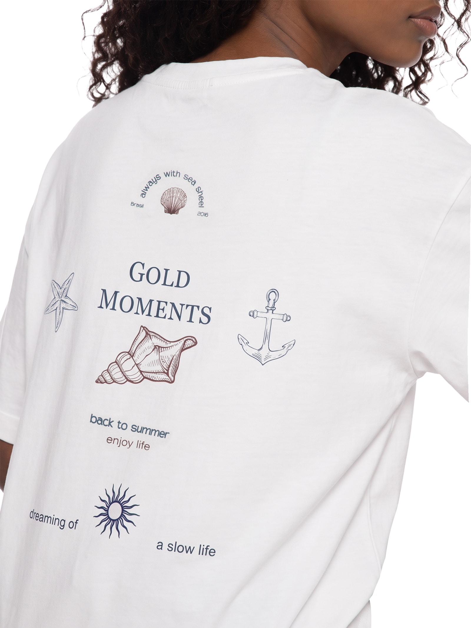 Camiseta Feminina Oversized Com Estampa Off White My Favorite