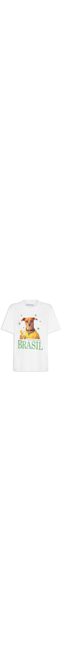 Camiseta Feminina Oversized Estampada - Branco
