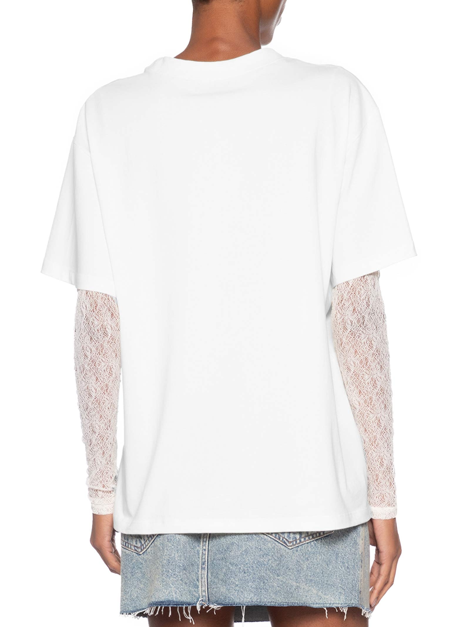 Camiseta Feminina Oversized Estampada Branco Market 33