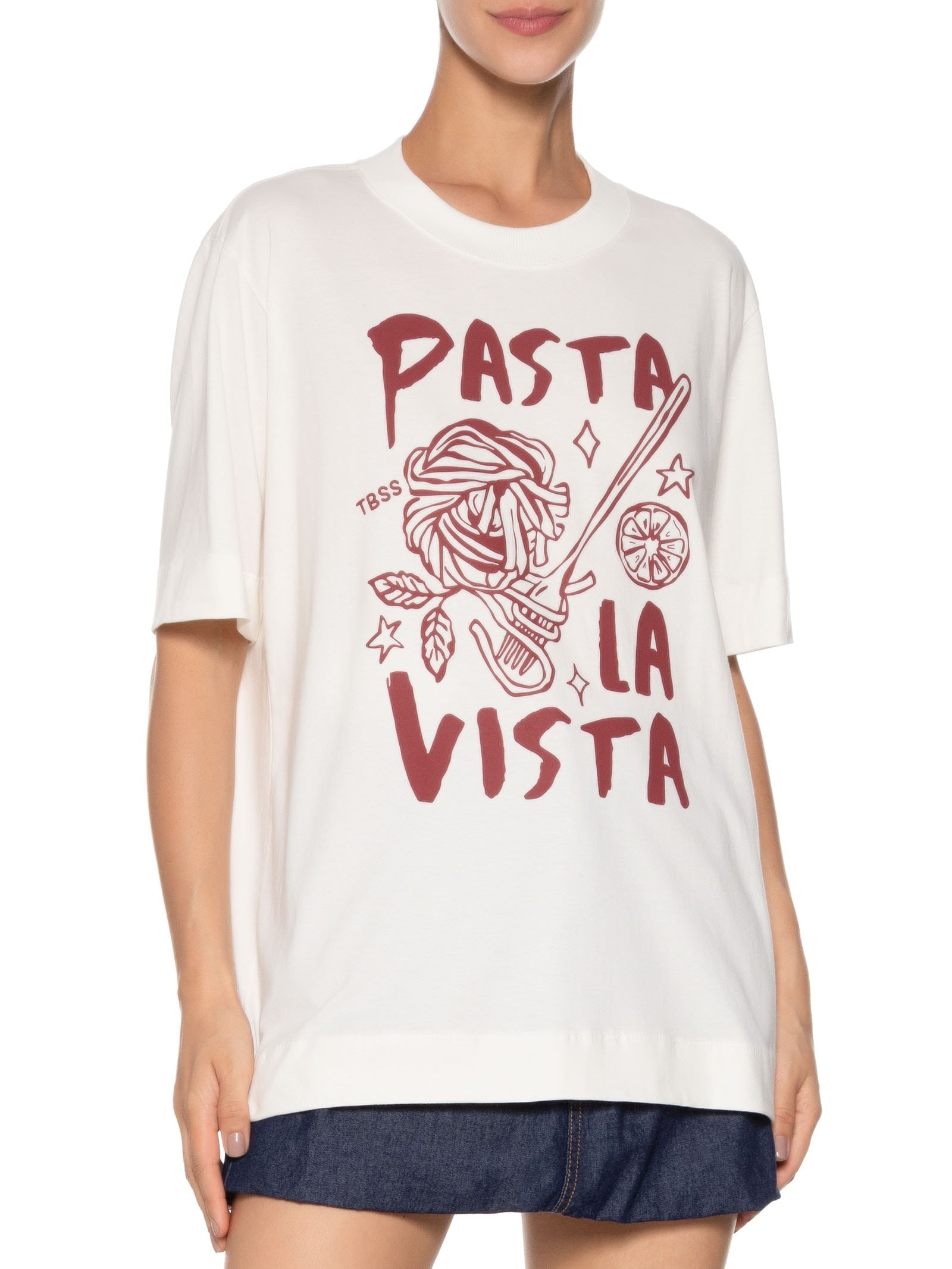 Camiseta Feminina Oversized Estampada Off White Market 33