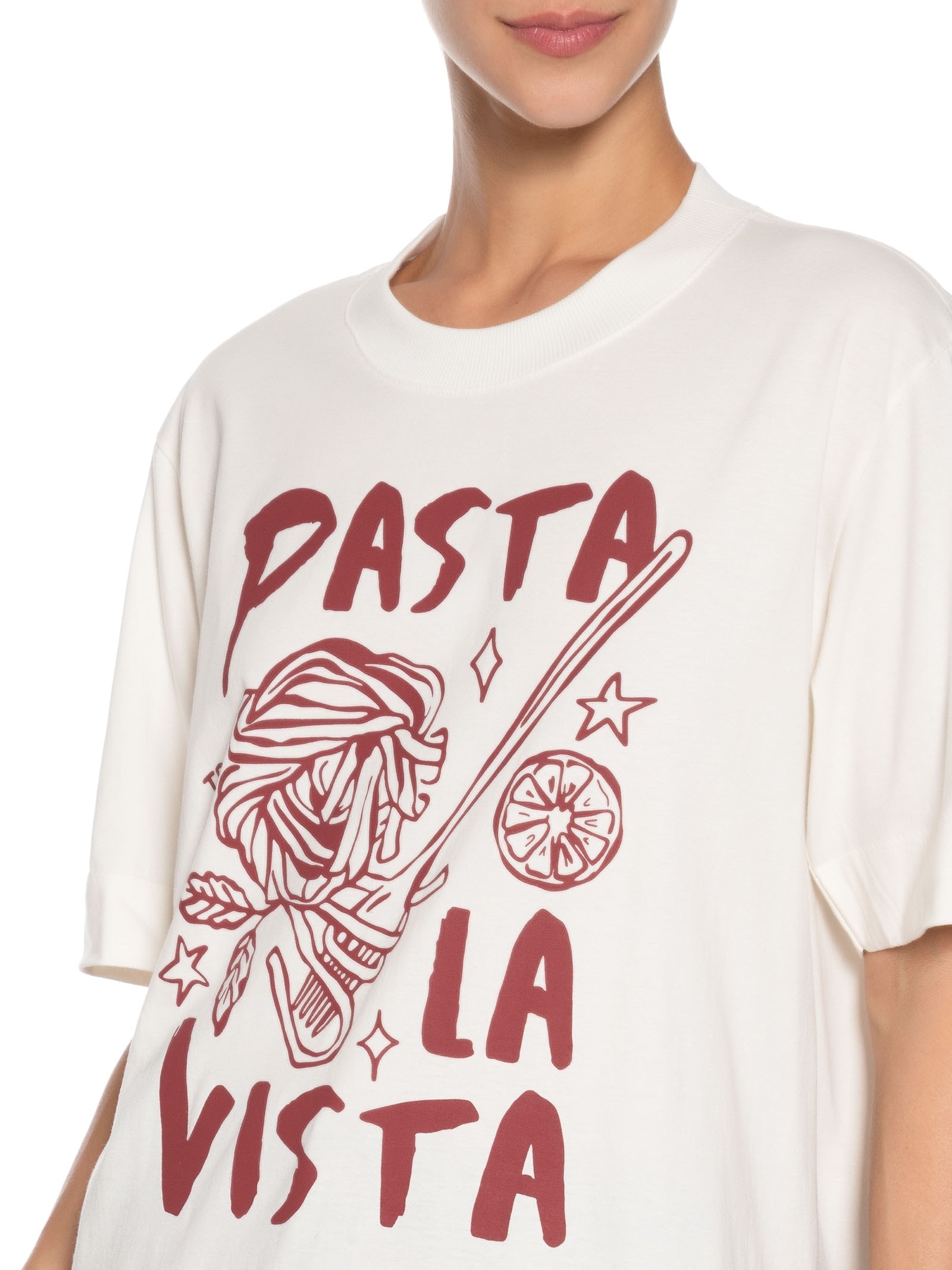 Camiseta Feminina Oversized Estampada Off White Market 33