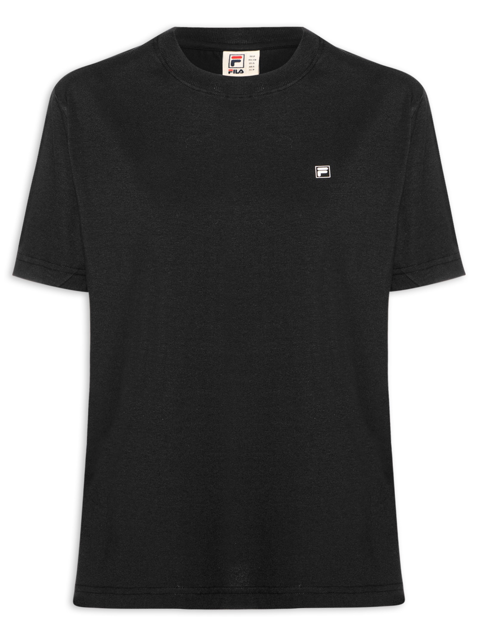 Camiseta Feminina Oversized Letter Graphic Preto Fila