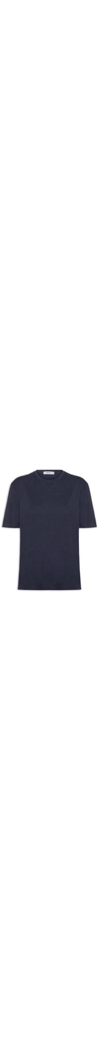 Camiseta Feminina Oversized Manga Curta - Azul