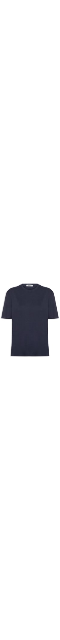 Camiseta Feminina Oversized Manga Curta - Azul