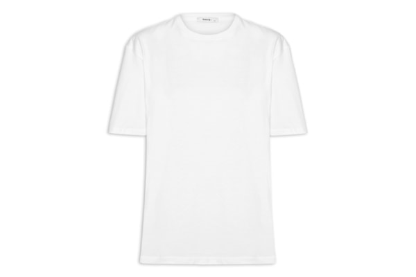 Camiseta Feminina Oversized Manga Curta - Branco